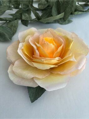 LED votive cover Yellow Peach Rose Bloom for Home Accents party’s and gifts